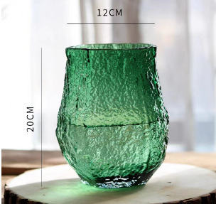 Modern Northern European style simple glass vase transparent water…