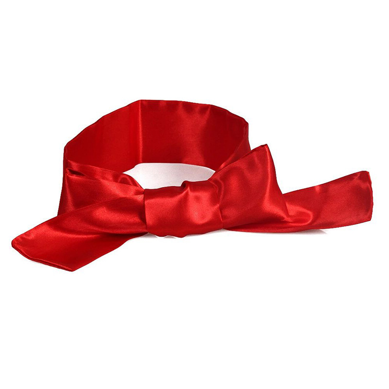 SM seda juegos sexuales de cinta de cinta de sombreado colorido máscaras de ojos de mano ligada coqueteo accesorios de seda image 11