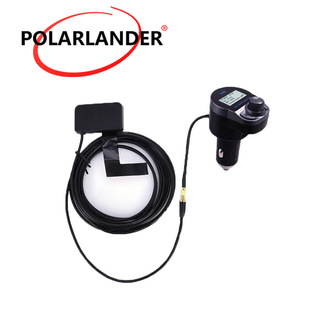 DAB-B2 digital radio adapter TF Bluetooth FM cigarette lighter Type 1-inch dot matrix screen