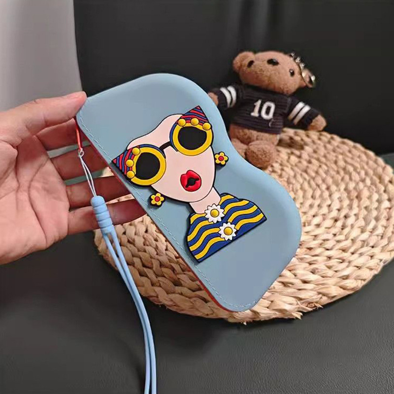 Bolsa de almacenamiento de gafas de sol de alto valor Bolsa de almacenamiento de cambio portátil Bolsa de almacenamiento de silicona anti-caída Bolsa de almacenamiento de gafas impermeable