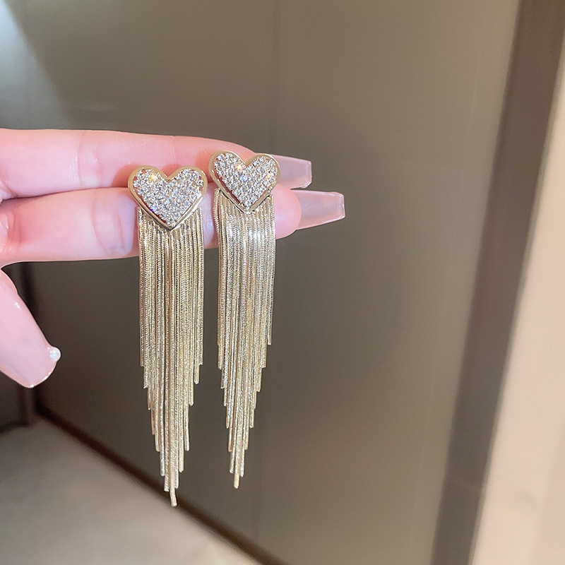 38g Weight Artificial Pearls, Zircon Inlay Material Drop Earrings Classification 1 Pair Quantity Daily Occasion Copper Material Heart Shape, Flower, Bow Knot Pattern Women'S Gender Plating Design Fashion Style 1 Pair Fashion Heart Shape Flower Bow Knot Copper Plating Artificial Pearls Zircon Drop Earrings 2