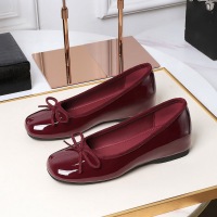 836-11 French round toe shallow mouth patent leather bow decoration ballet shoes with one foot elevated single shoe for women