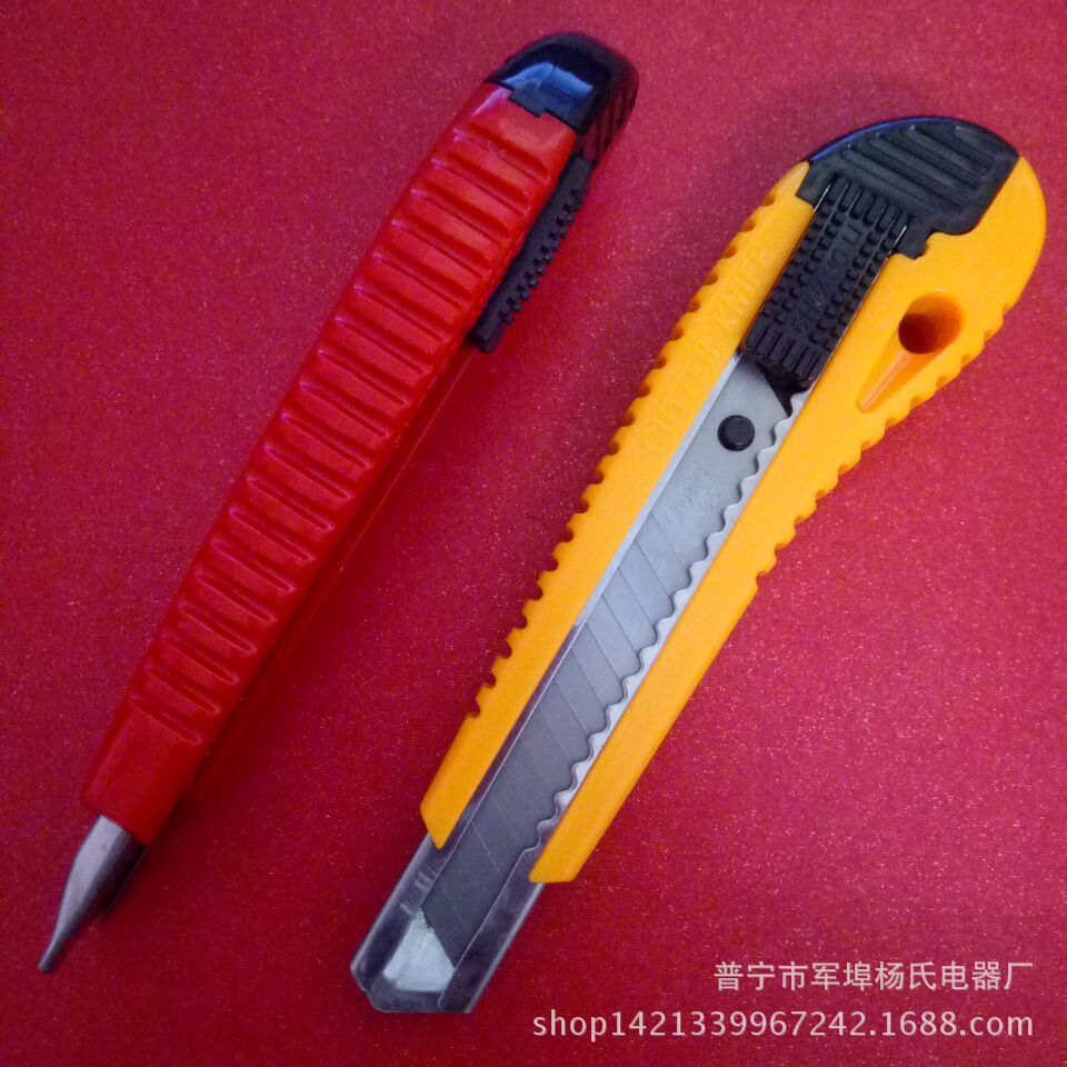 Chuangli 680 cortador grande titular cuchillo de Arte de acero inoxidable 18mm papel pintado cuchillo herramienta cuchillo plegable caja cuchillo