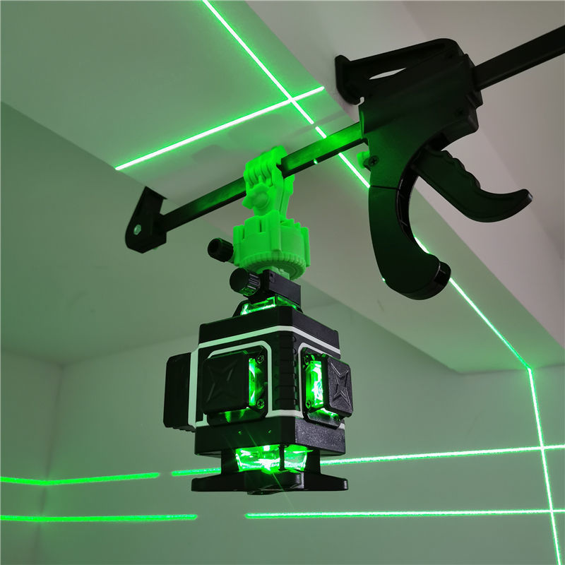 锋帮红外线水平仪器绿光12线强光新款全自动调平砌墙神器平水仪3D