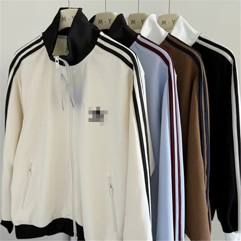 Autumn and Winter Style Men's Waffle Jacket with Embroidered Small Logo Casual Jacket Couple Style 0109 Autumn and Winter Style Men's Waffle Jacket with Embroidered Small Logo Casual Jacket Couple Style 0109