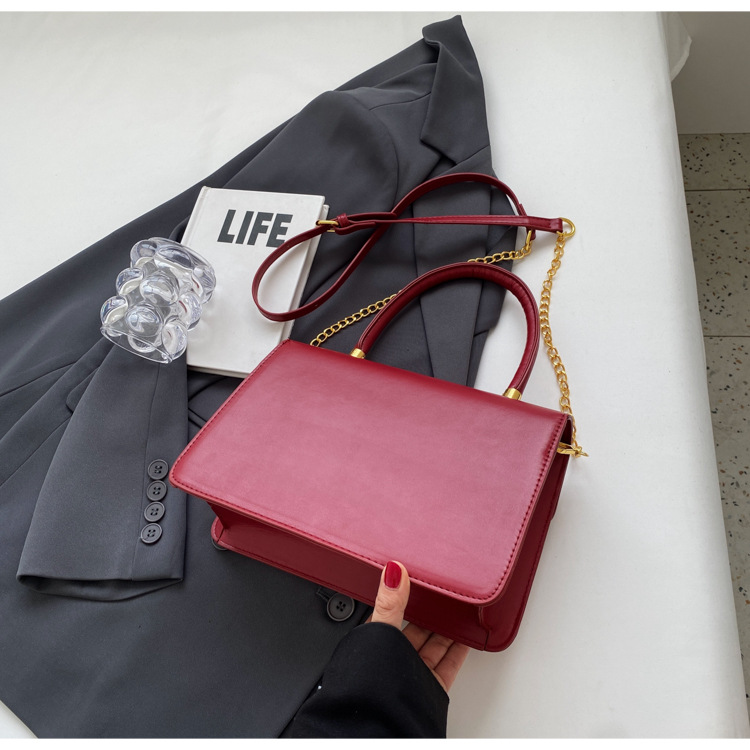 Borsa a tracolla in velluto rosso retro piccola borsa a mano sposa_voghion.com