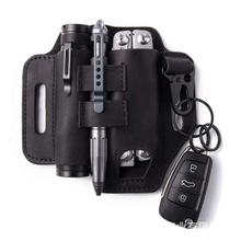 跨境户外EDC工具套野营手电筒腰包钥匙扣保护套多功能可折叠刀套