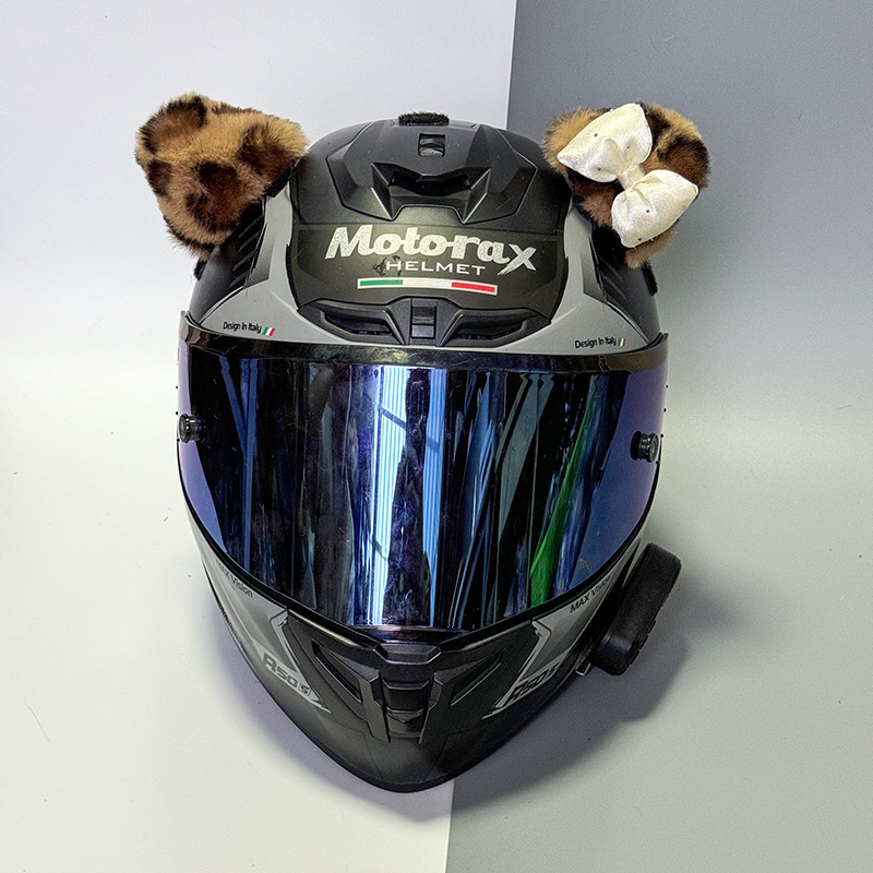 Ski Helmet Accessories Plush Rabbit Ears Removable Internet Celebrant Rabbit Ears Motorcycle Helmet Decoration Women's Riding Accessories