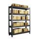 Household Shelf Storage Rack Multi-layer Floor Storage Rack for Warehouse Balcony Storage Rack for Grocery Room with Wheels Supermarket Steel Storage Rack