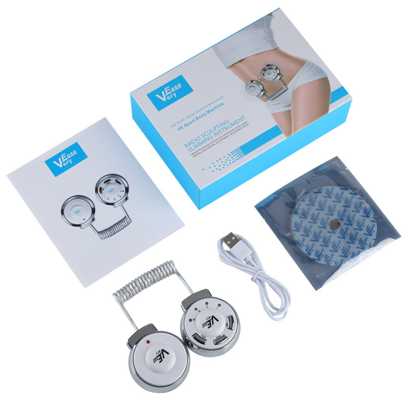 Cross-Border Ems Body Beauty Instrument Home Microcurrent Fat Blasting Instrument Belly Arm Massage Ve Sports Body Beauty Instrument