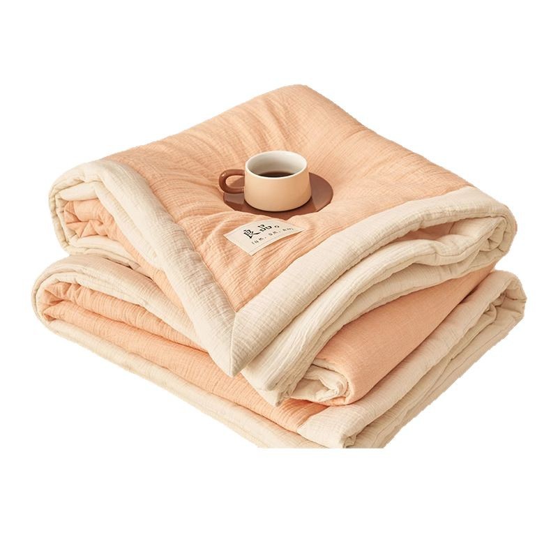 Edredón de verano con arrugas de algodón, edredón de verano lavable a máquina, edredón de verano de algodón puro, edredón de aire acondicionado de dormitorio individual, edredón de verano