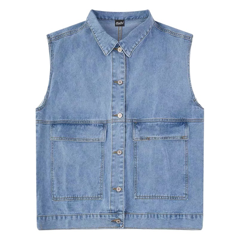 Ropa de trabajo de los hombres chaleco Denim primavera y otoño nuevo chaleco chaqueta BF estilo moda chaleco sin mangas chaleco ropa de los hombres