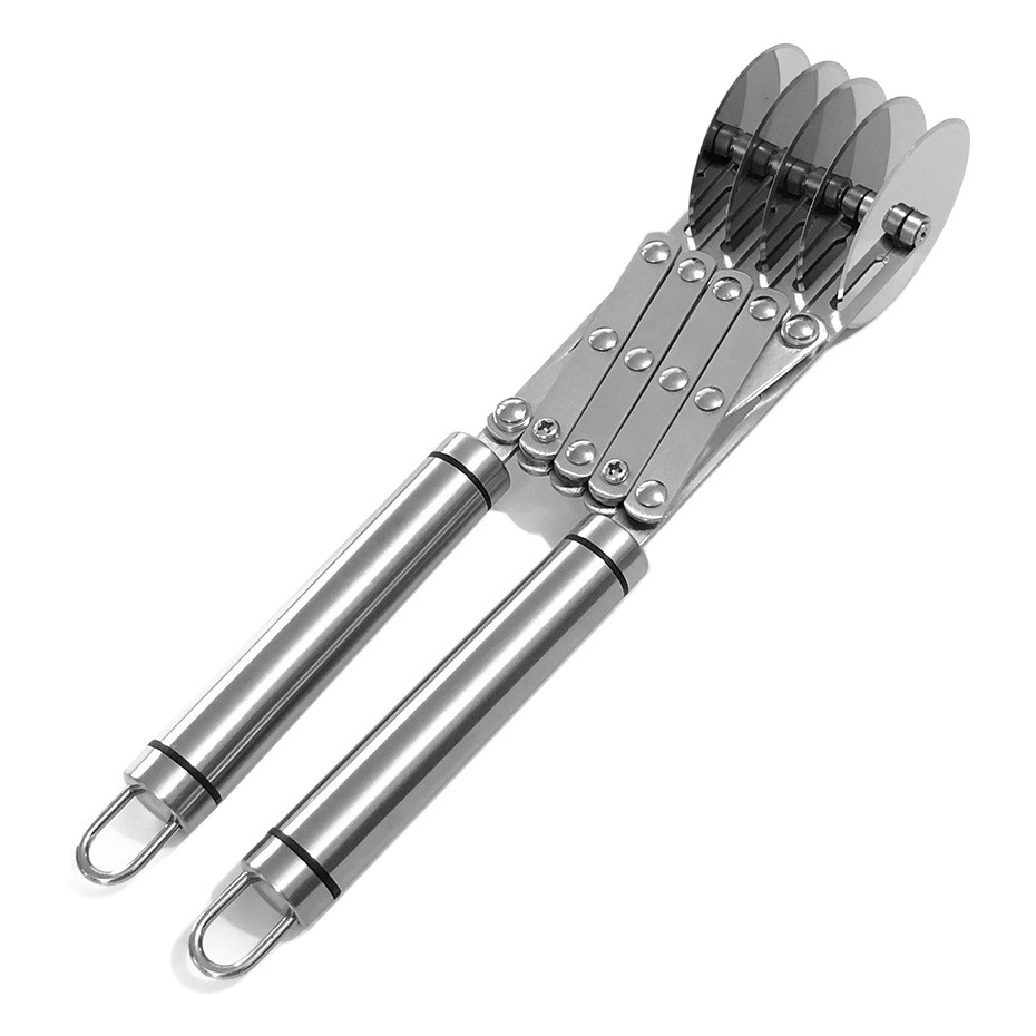 Wholesale stainless steel multi-wheel Fryer knife noodle cutter pizza wheel knife Danish pastry knife kitchen Pancake knife