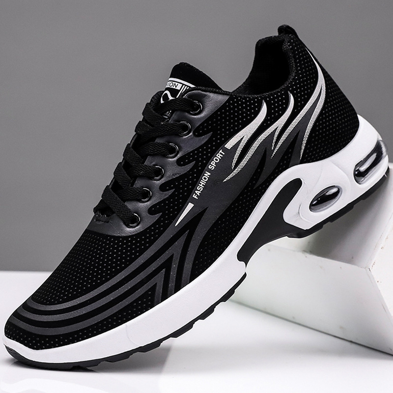 Nuevos zapatos deportivos para hombre, zapatos casuales transpirables de malla modernos y a la moda, zapatos para correr cómodos con suela blanda, zapatos casuales para hombre