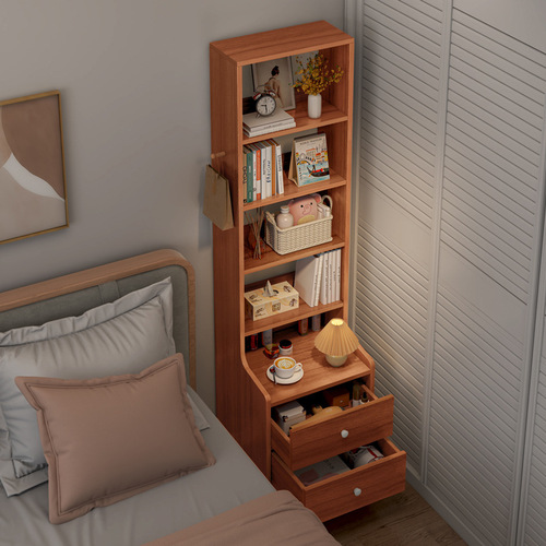 Bedside cabinet minimalist modern bedroom bed side multi functional small simple storage shelf economical storage rack
