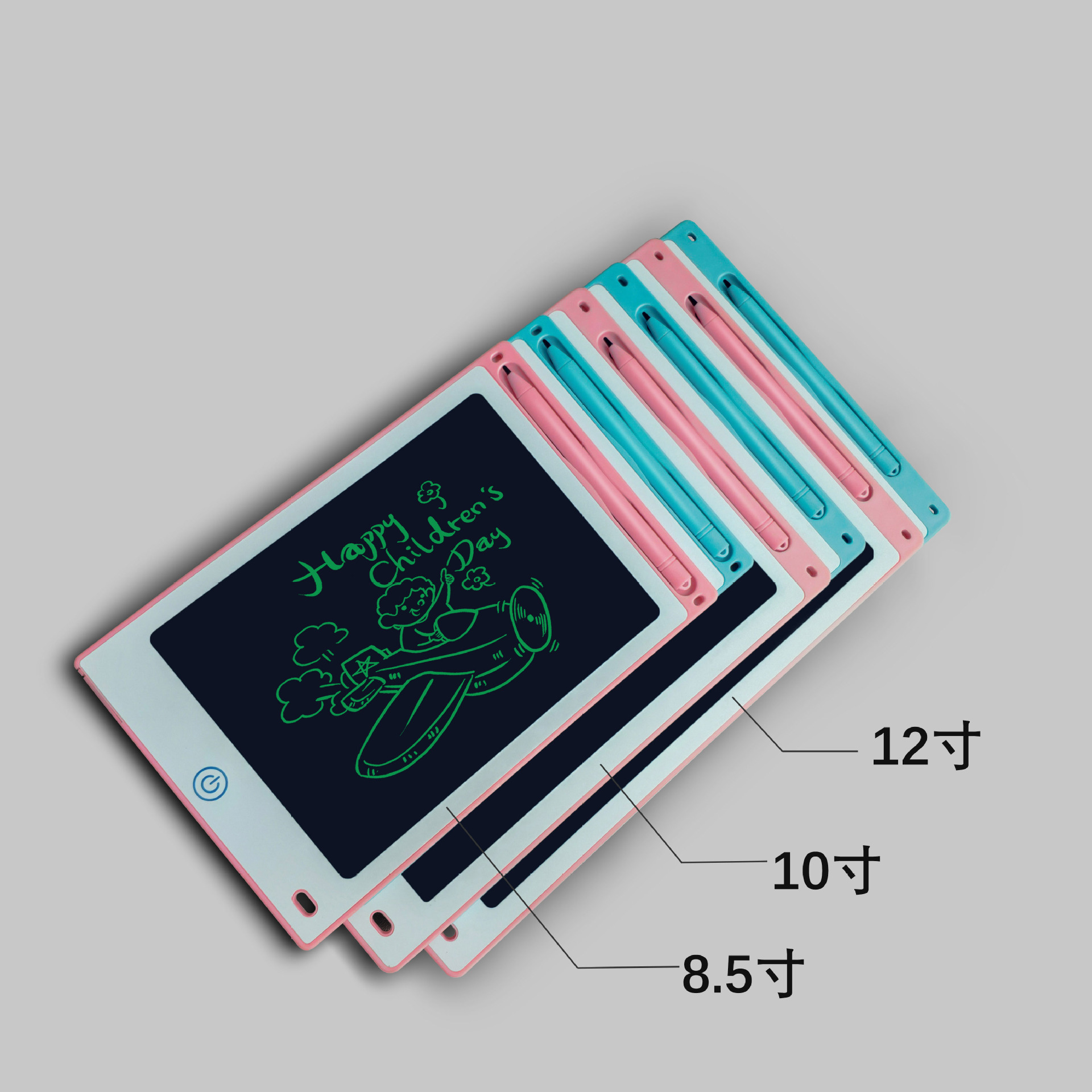 Placa de escritura LCD electrónica pequeña pizarra niños graffiti color dibujo tablero luz energía dibujo tablero color pantalla escritura tablero