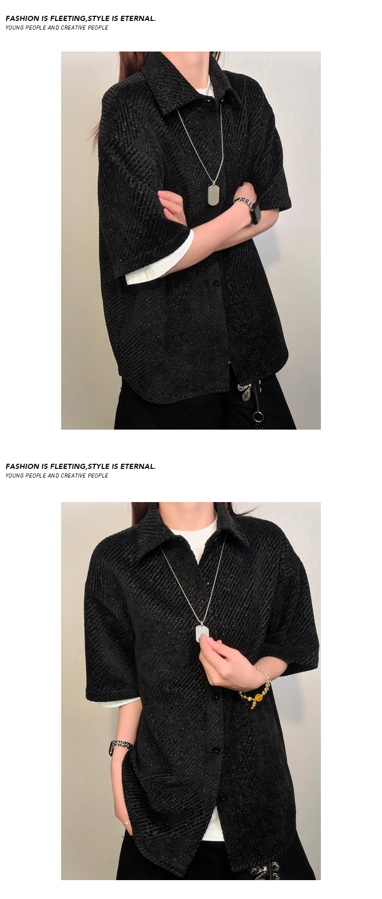 Oversize Basic T-shirt For Men Loose Fit Casual Style_voghion.com