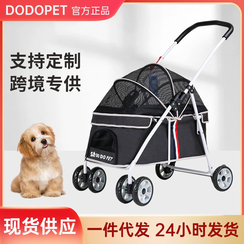 Маленькая и средняя тележка для собак, дорожная тележка для кошек, тележка для домашних животных, дорожная тележка Teddy Corky, складная на одной кнопке
