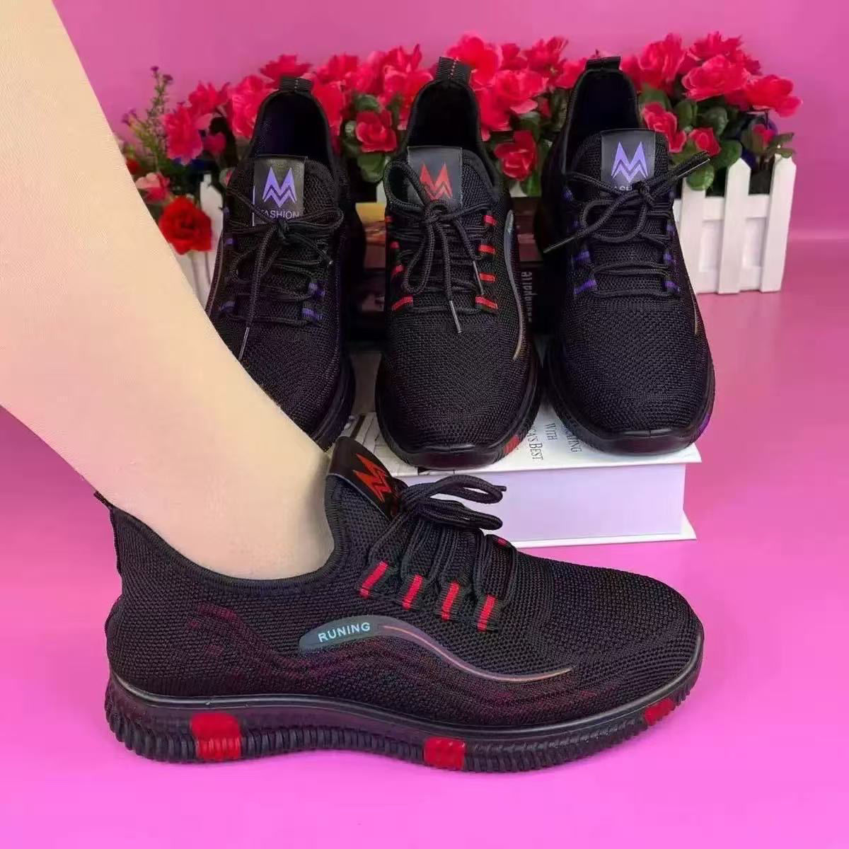 [Una cosa] invierno más calentamiento de terciopelo zapatos de mujer de suela suave zapatos de mujer zapatos de madre ligeros image 3
