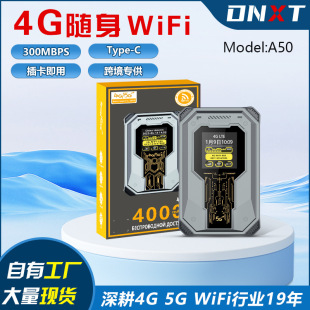 A50 Supports Time Display 4g Router Portable Sim Card Large Capacity Shared 4g Wifi Router