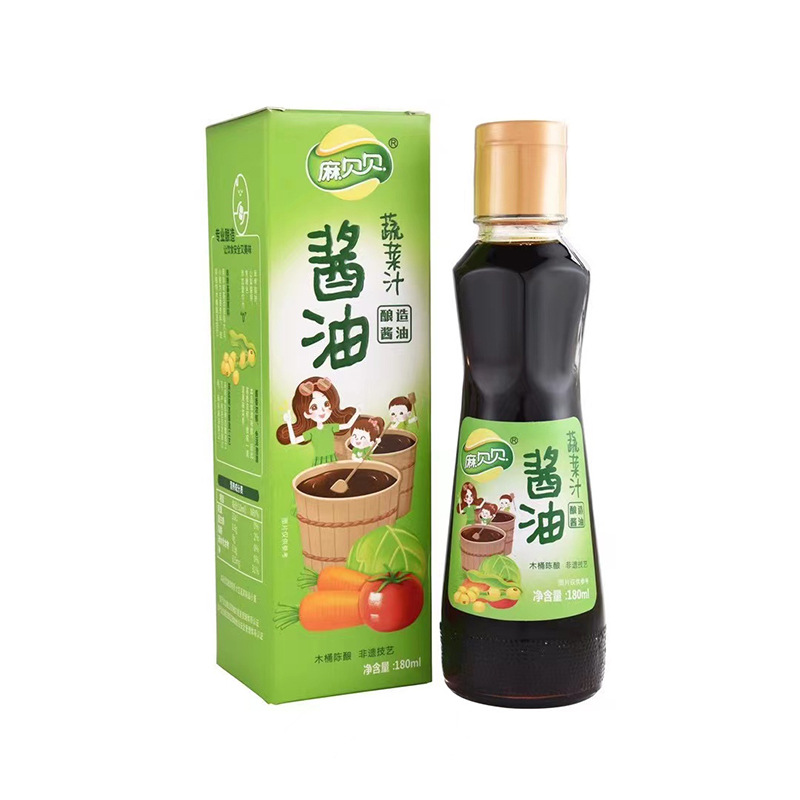 Mabeibei soy sauce small fresh seasoning steamed cold stir-fry children's seasoning soybean pure grain stuffing 180g