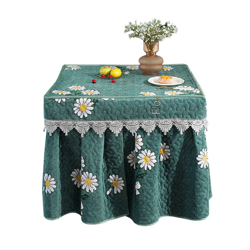 Heating pad table cover square plush thick winter home electric stove cover heating pad new model