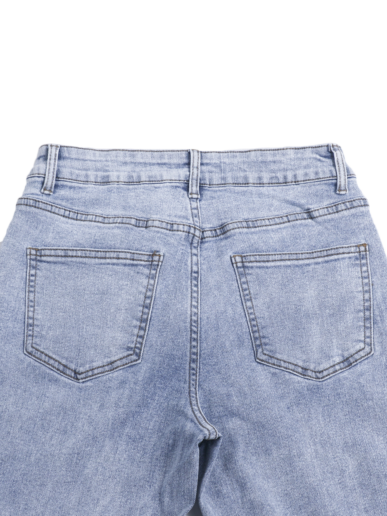 Women's Clothing High Waisted Retro Flared Jeans, Street Style Denim Trousers_ecoleips.com
