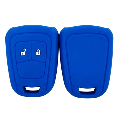 Static Rod/Key Bag Chevrolet Cruze, silicone key case - blue