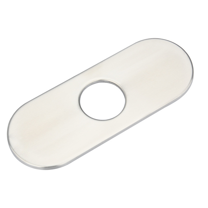 Suministro directo de fábrica 304 acero inoxidable cepillado grifo de la cocina 10 pulgadas placa decorativa baño base 6 pulgadas cubierta