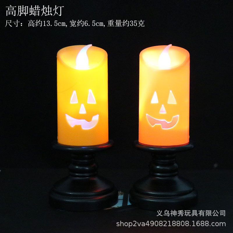 Halloween LED electrónica vela luz apoyos luminosa calabaza Luz Decoración bar fantasma Festival escena diseño decoraciones