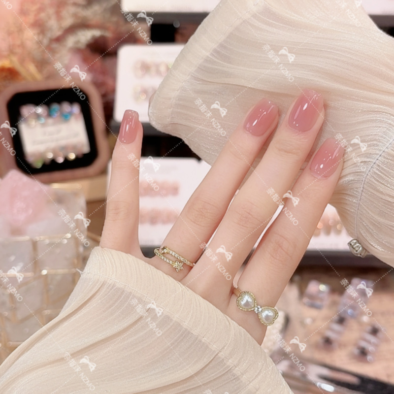 [Moonlight] Everyday Versatile Nude Pink Whitening Wearable Nail Art Ins Style Design Manicure