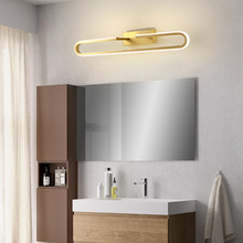 現代簡約全銅化妝燈美式浴室led鏡前燈衛生間鏡櫃燈創意走廊壁燈