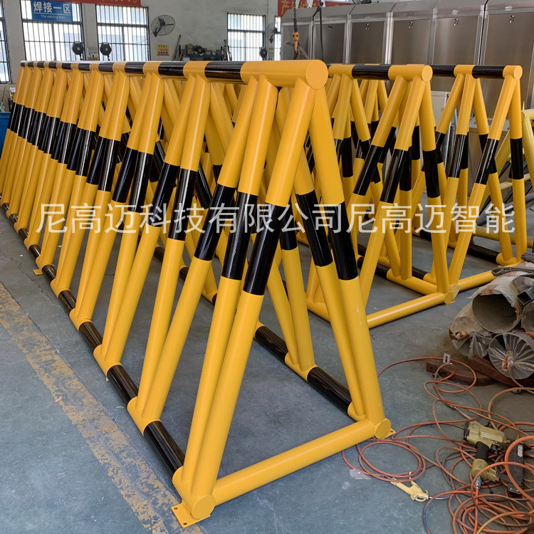 电动移动路障带刺拒马护栏道路阻拦学校防冲撞挡闸设施幼儿园校门