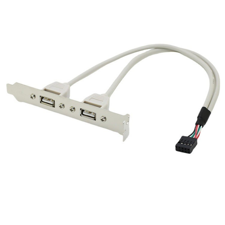 2-Port USB Bezel Cable, Motherboard Usb2.0 Cable, Chassis Rear Bezel Cable, Two-Port Computer USB Expansion Port