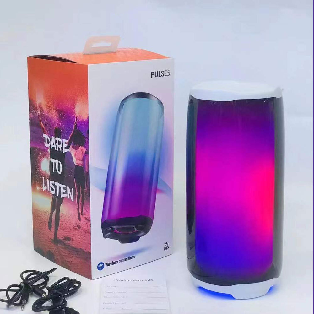 JB PULSE5L音乐脉动5无线蓝牙音箱全屏灯效重低音跑插卡便携音响