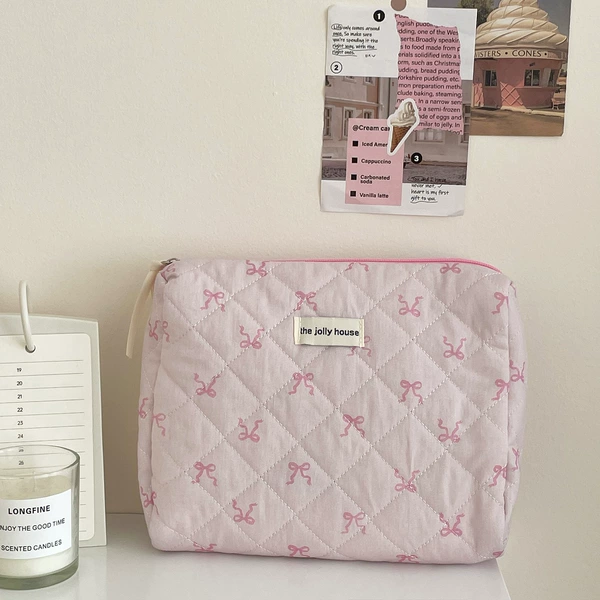 Fuchsia hair band with bow, small clutch bag