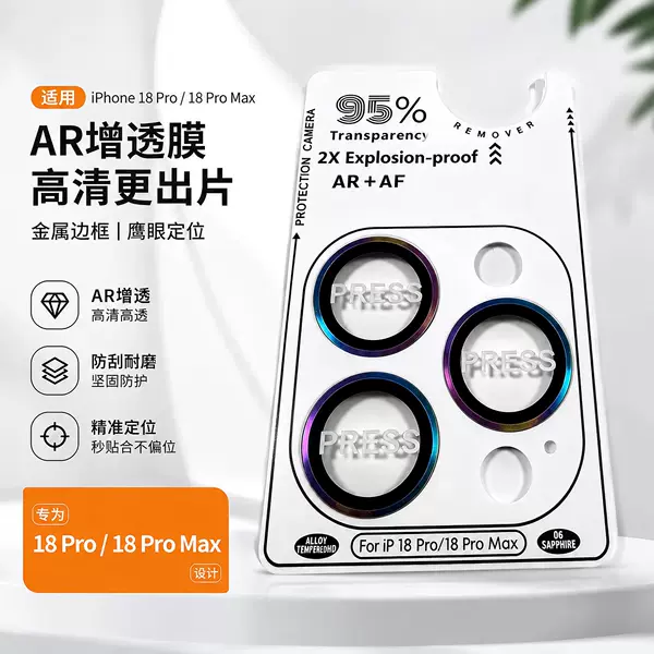 Lens Film Suitable for Apple 18Promax Eagle Eye Positioning Ar18Pro Mobile Phone Protective Film Wholesale in Stock