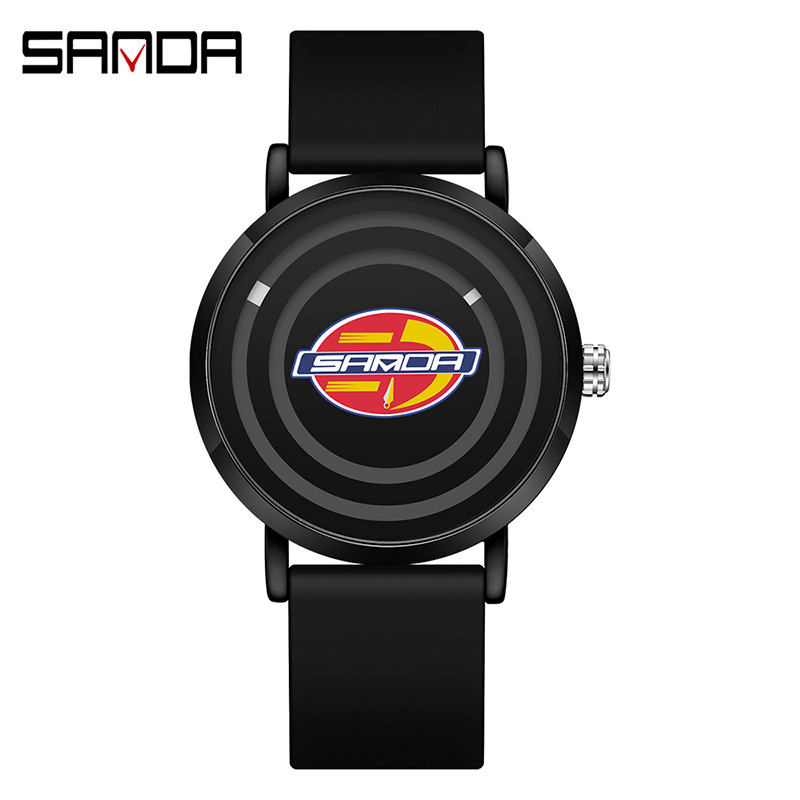 Sanda SANDA3210 banda de silicona para hombres y mujeres reloj moda cool personalidad simple reloj deportivo para niños