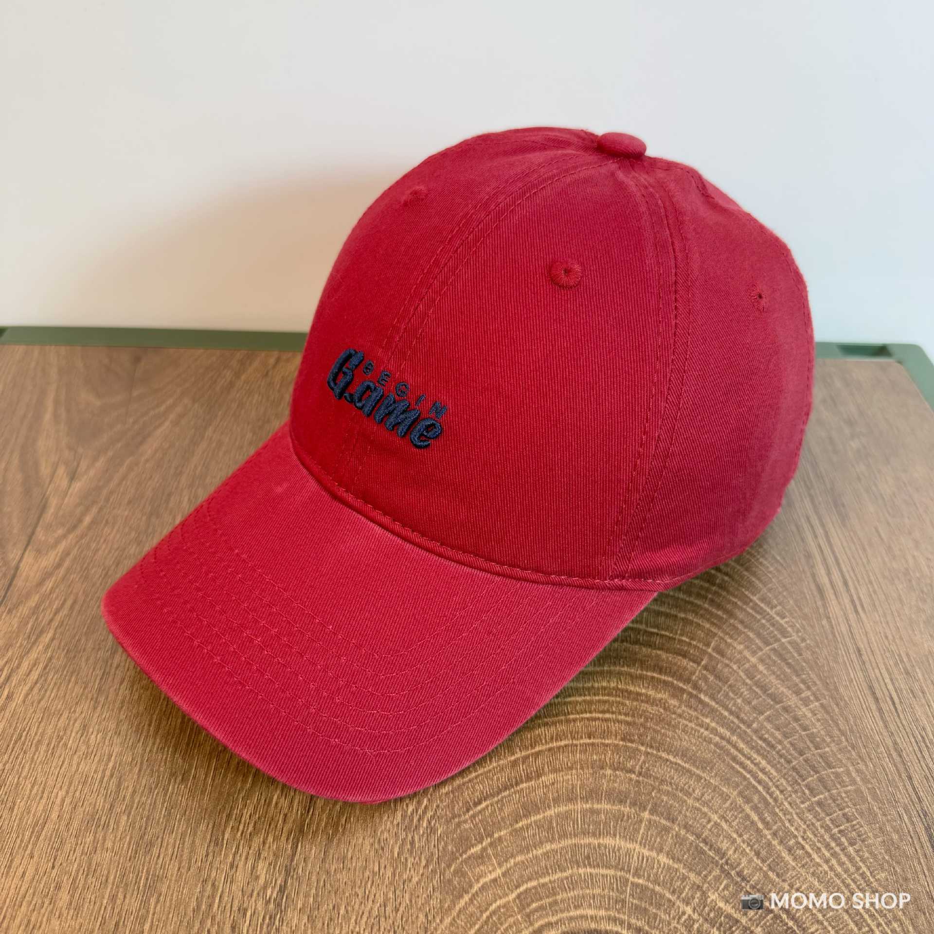 Nueva gorra de béisbol de algodón bordado GAME lavable con agua para hombres y mujeres de moda coreana versátil sombrero de boca de pato para mostrar la cara pequeña