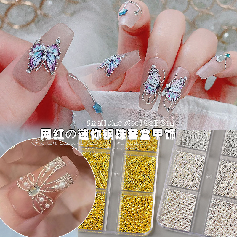 Small beads for manicure