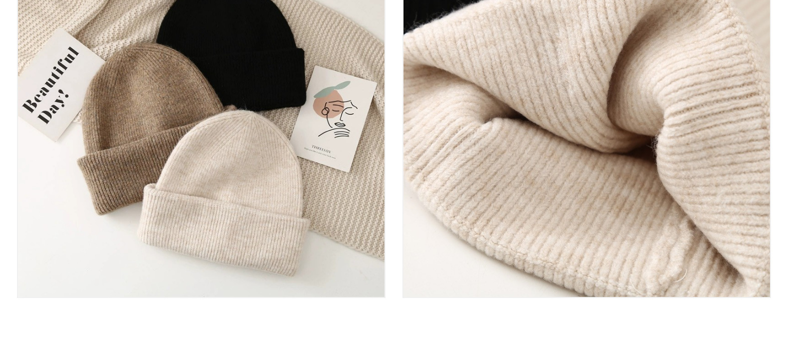 Trendy Knitted Winter Beanie Hat For Men Warm Wool Skullies_voghion.com