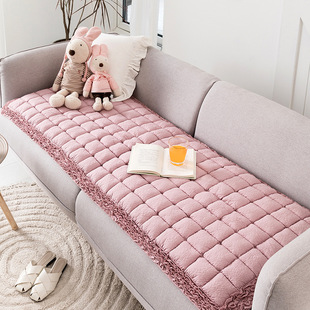 Cross-border Foreign Trade Pure Cotton Cotton Sofa Cushion Four Seasons Universal Non-slip Thickened Bay Window Steamed Bread Cushion Bay Window Cushion Bedside Cushion