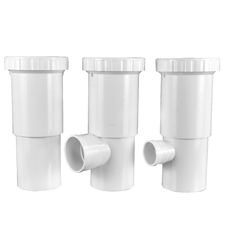PVC Junta telescópica tee alargado necking Junta telescópica tee hilo reparación de emergencia tubo de drenaje necking accesorios de socket inferior