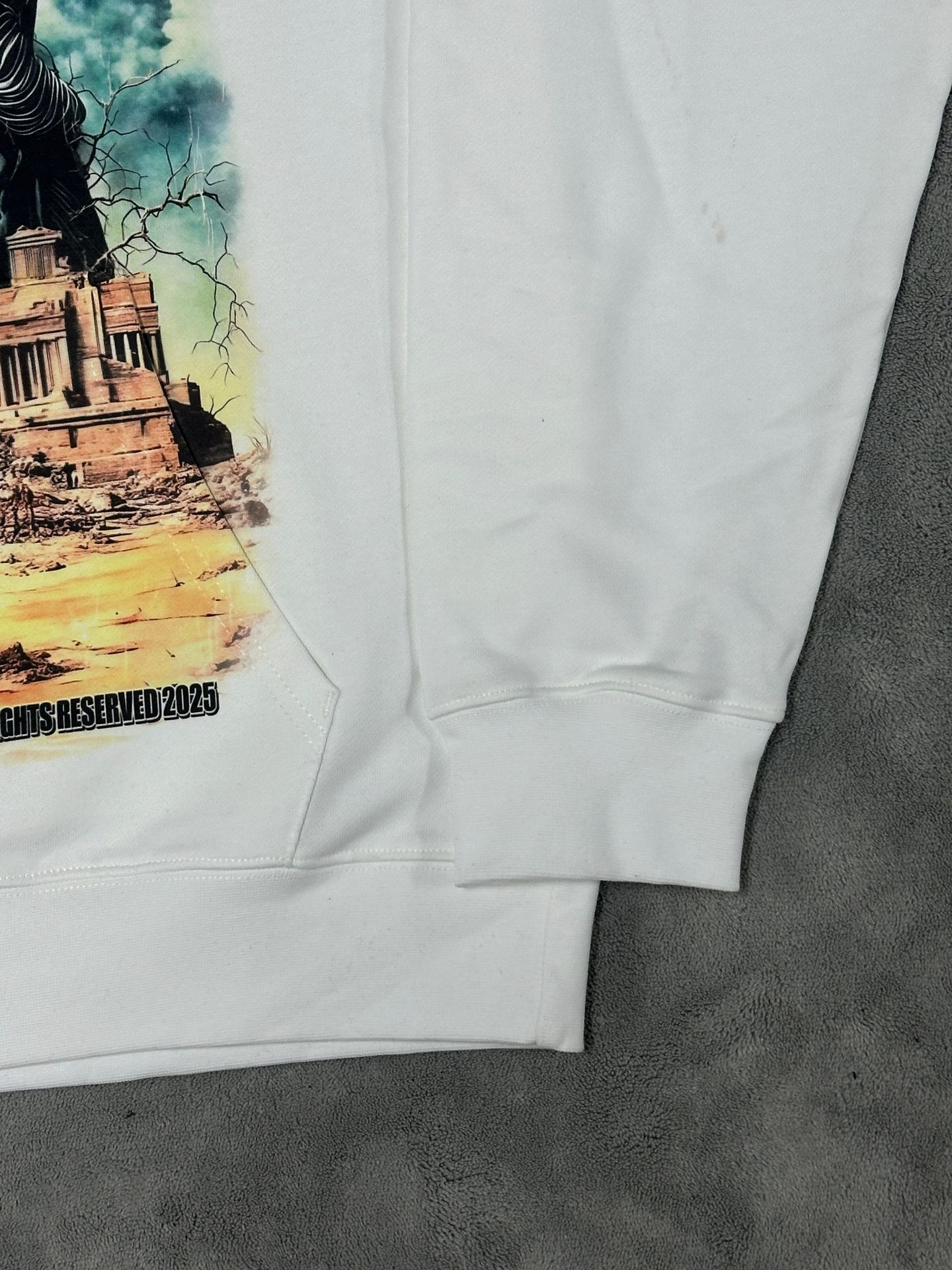 GMABCD Unisex Graphic Print Pullover Hoodie – Relaxed Terry Streetwear - detail 3
