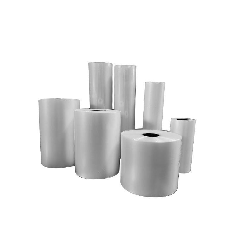 Guangzhou fábrica de procesamiento PE película Termocontraíble embalaje transparente película de sellado de plástico impresión cerveza agua mineral PE encogimiento paño