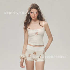 批发工厂性感辣妹仿棉坑条背心女夏季短款内搭外穿纯欲风吊带上衣