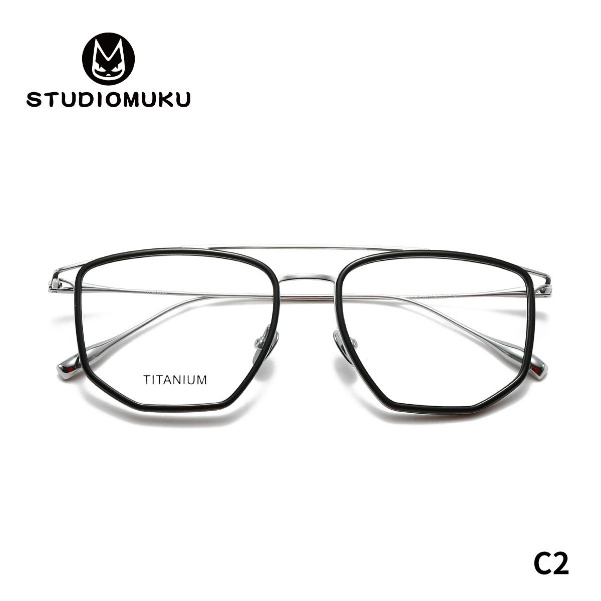 Gafas de doble haz de simple gusto y estética para satisfacer la comodidad de los magnates de la moda, monturas de gafas, monturas de gafas