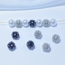 14K����ɫ�Ƕ�ʯ�U�հٴ�����diy�ִ����������