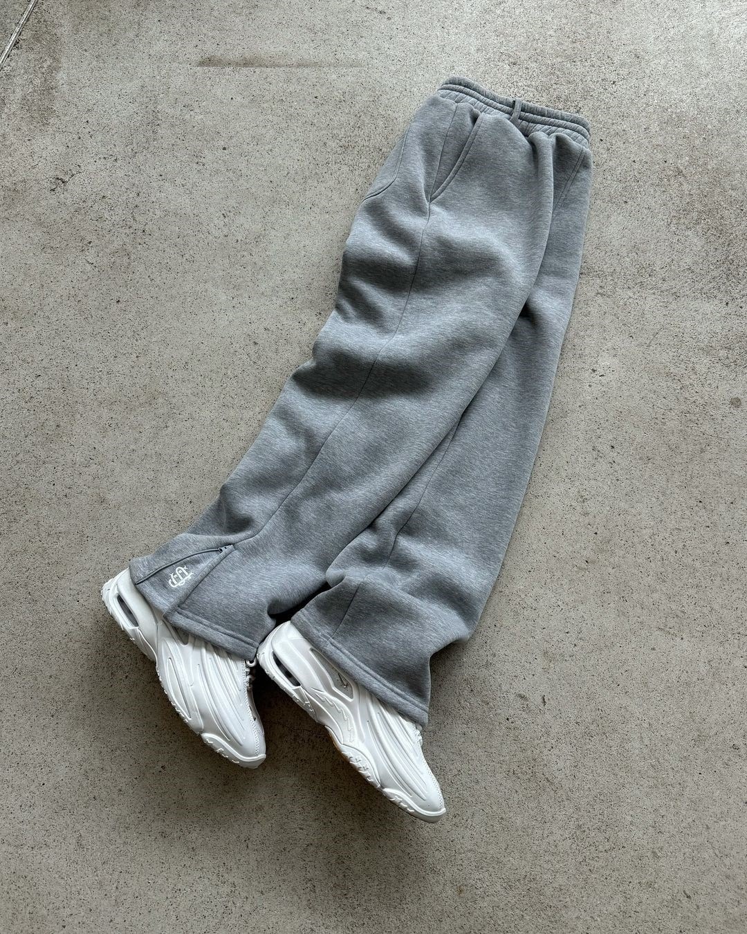 Casual Embroidered Zipper Sweatpants High Street Hip Hop Rap Style Men's And Women's Long Pants Street Fashion_ecoleips.com