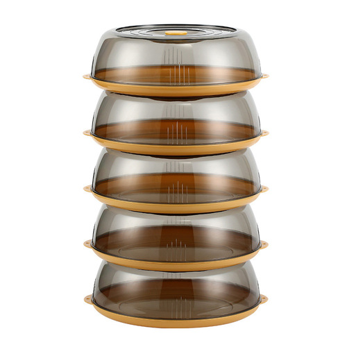 Household insulated vegetable cover thickened multi-functional insect-proof food rice bowl leftover cover with cover can be stacked to prevent dust and moisture